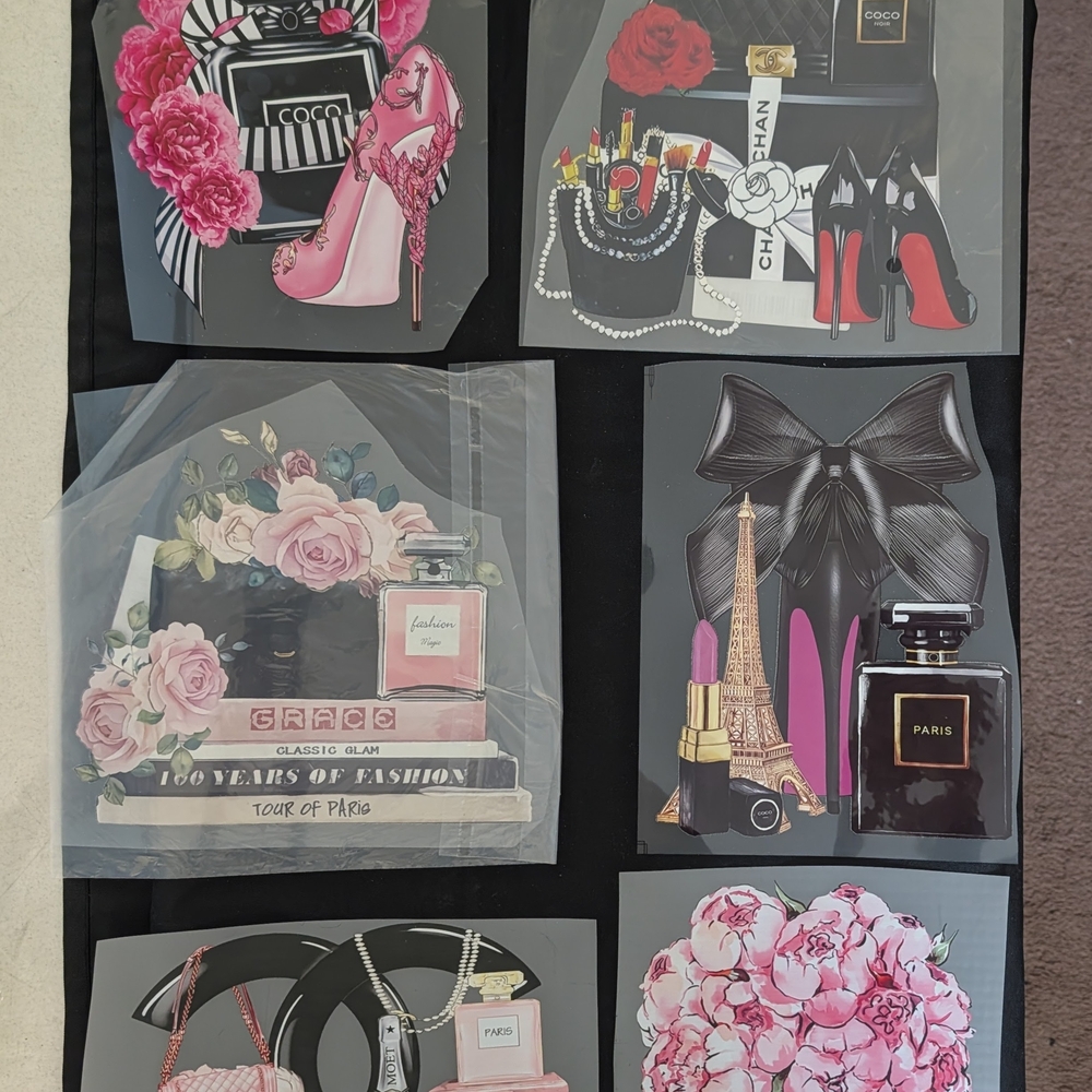 Assortment Of Heat Transfer Iron On Decals And Sticker Decals - Picture 6 of 9